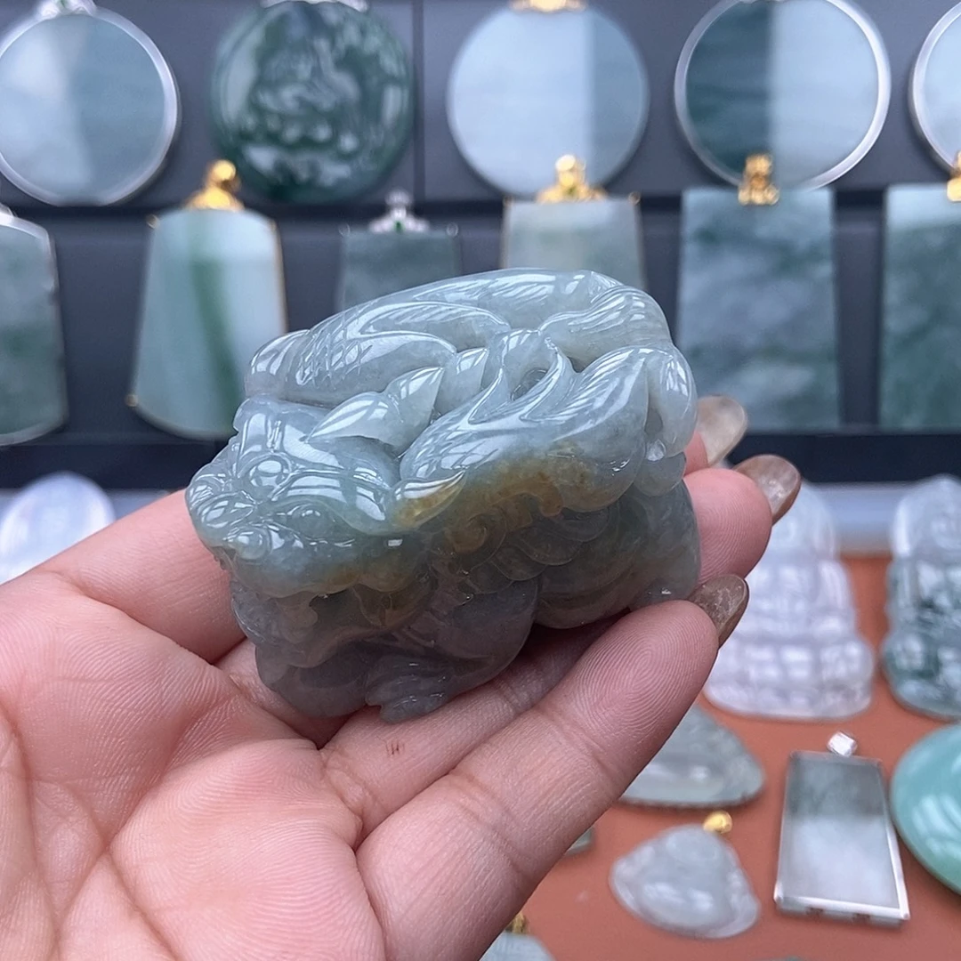 翡翠未镶嵌吊坠(不含链)