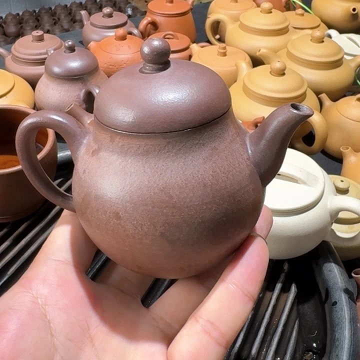 茶壶紫砂紫泥中槽清梨型230cc