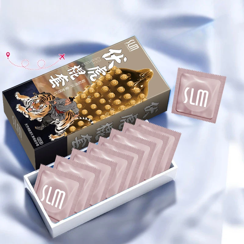 舒乐美大颗粒避孕套刺激避孕套螺纹颗粒官方正品天然橡胶胶乳男用避孕套情趣计生用品成人夫妻套套