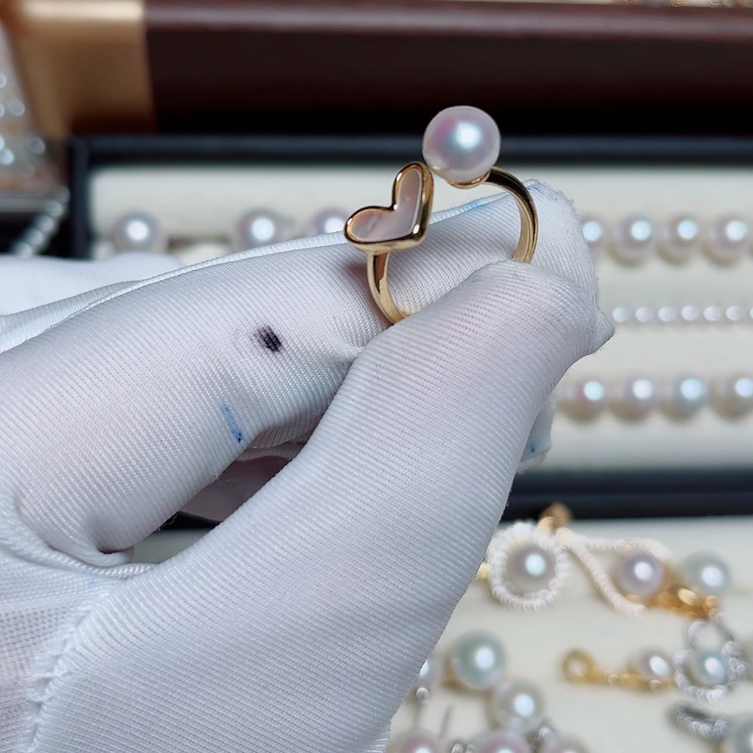 银S925镶嵌手绳淡水珍珠