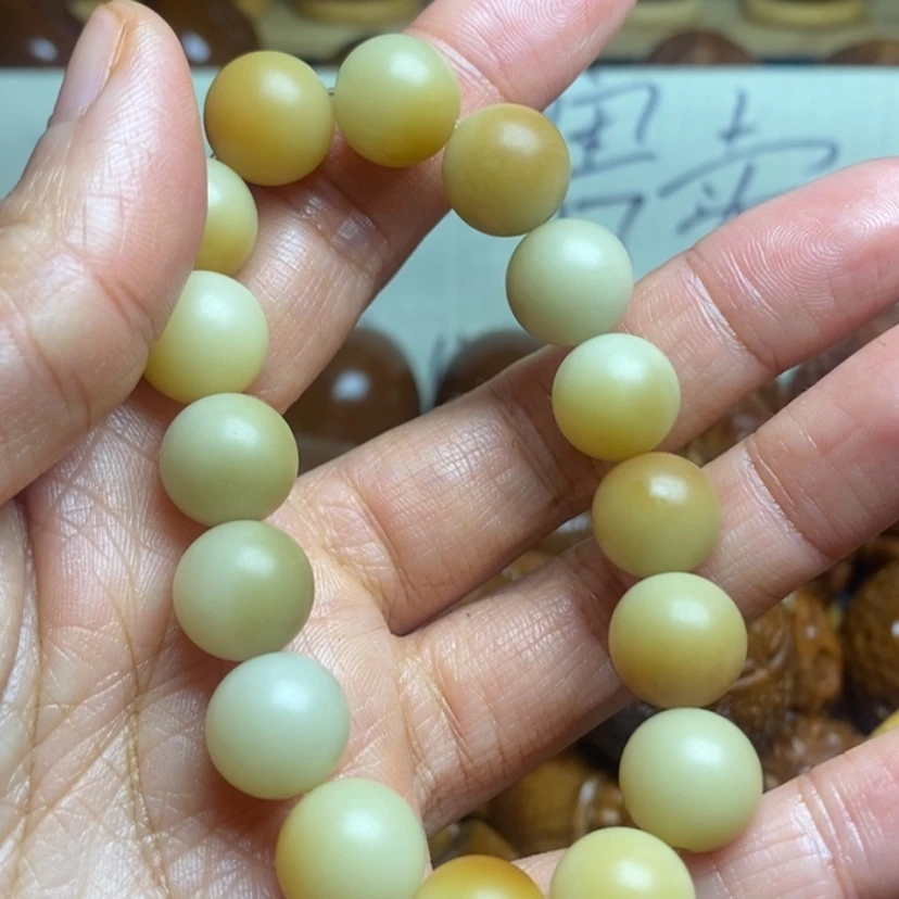 【闪购商品】核桃木/黑胡桃（胡桃木）❤****静橄榄核雕刻大圣手串