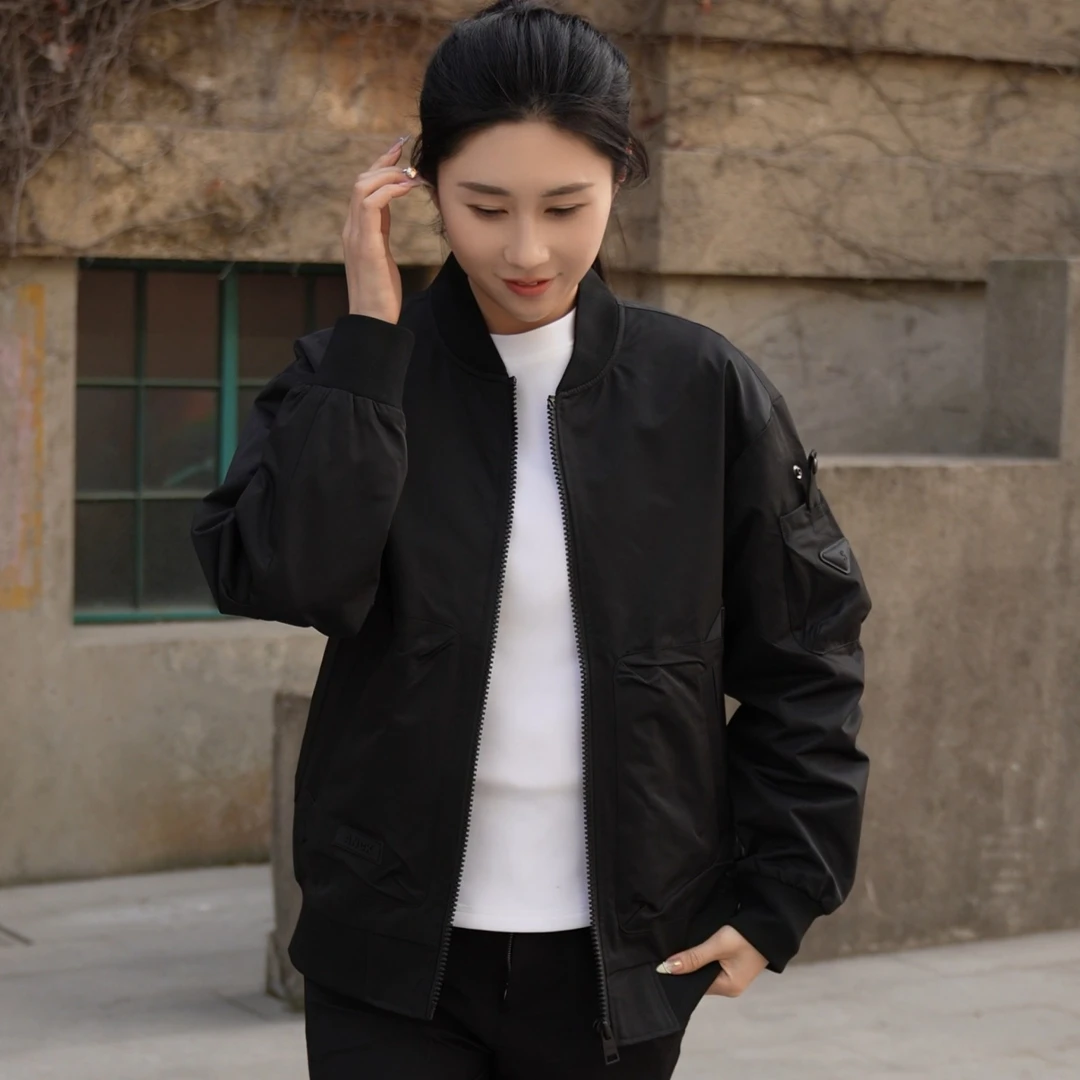 【春装新款】2025春秋季男士立领工装飞行夹克外套休闲上衣百搭潮款