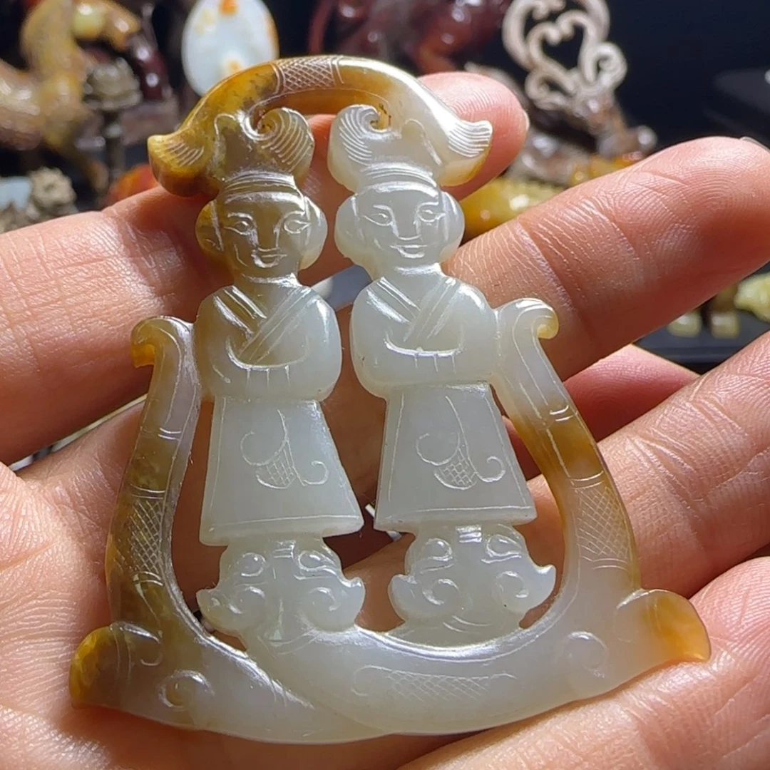 和田玉颈饰未镶嵌