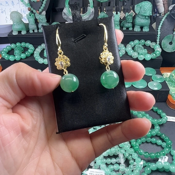 合金石英质玉耳钉