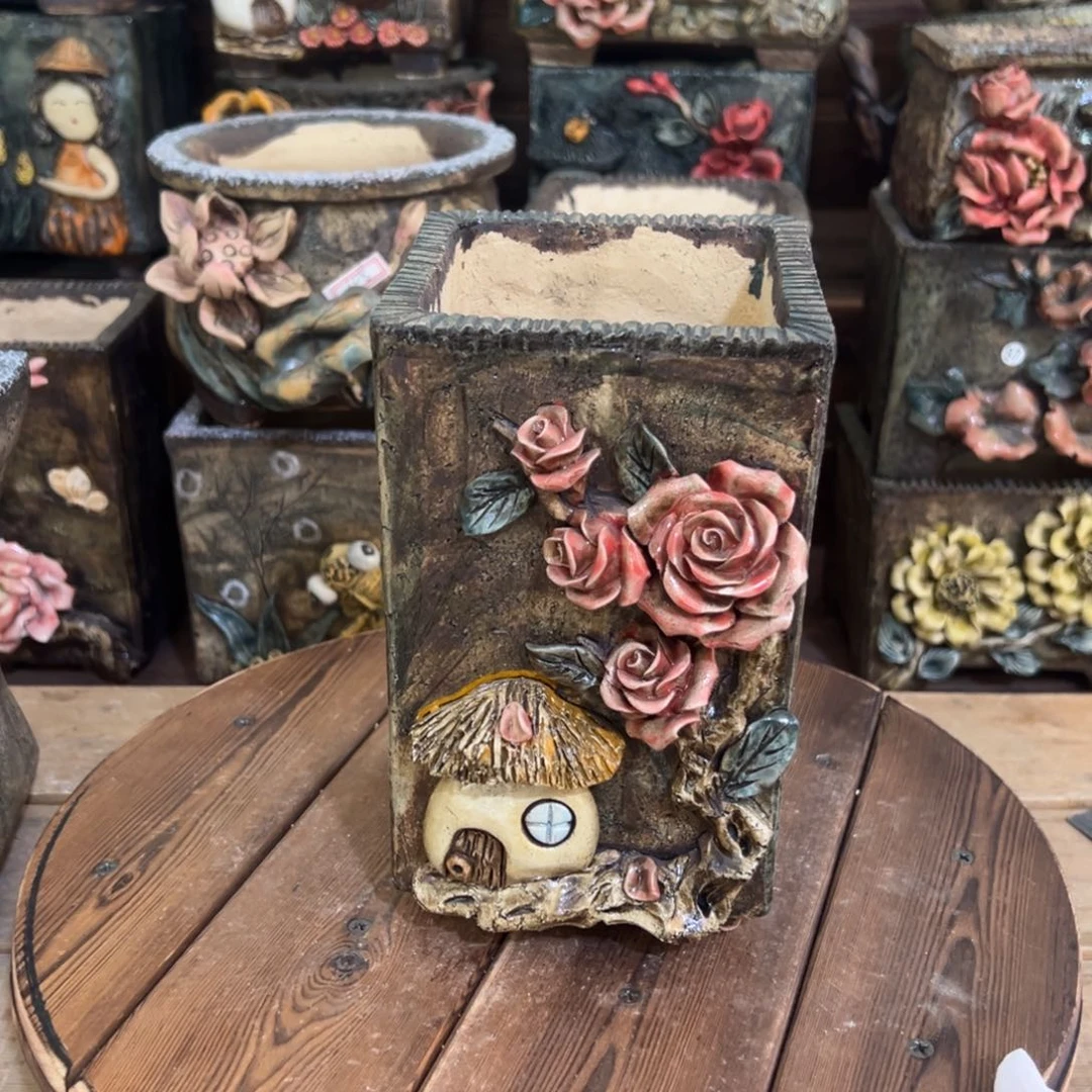 红陶青藤多肉花盆