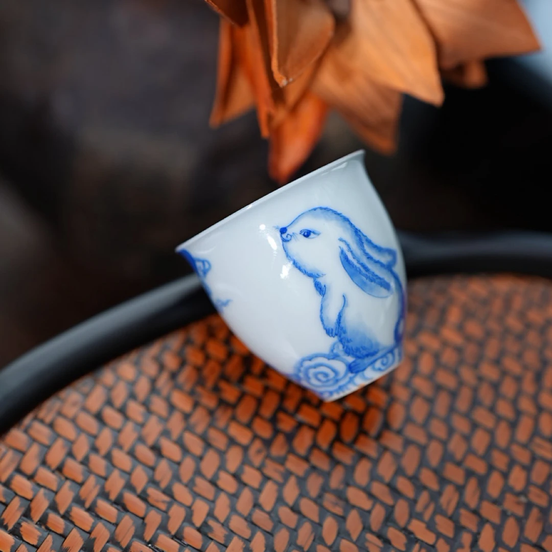 【星星】念物山坊—黑莓蓝望月兔系列主人杯