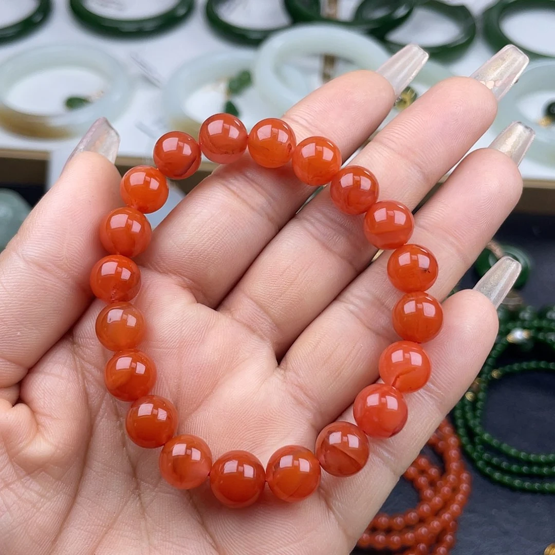 南红玛瑙手串未镶嵌