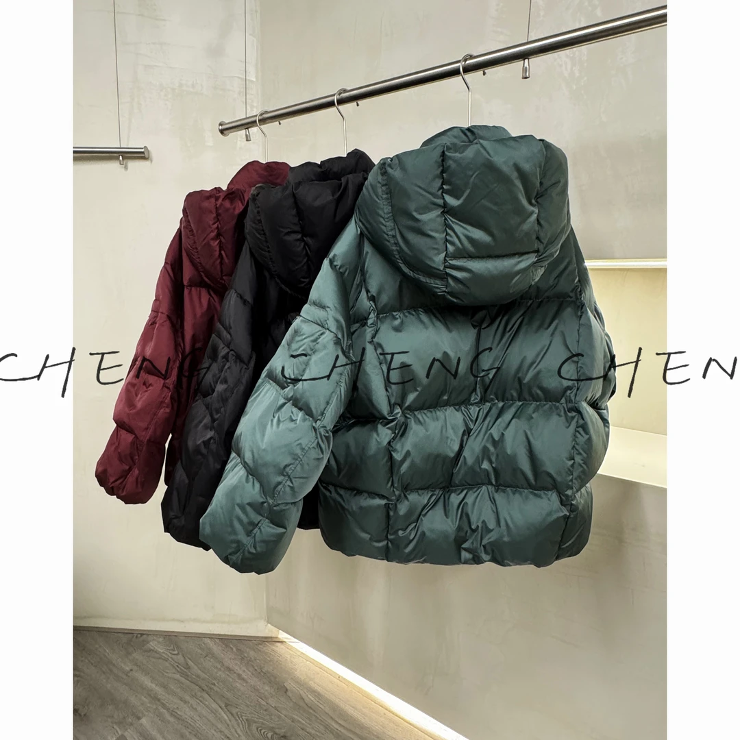 【CB-J-TT-羽绒服-6511】2024冬季新款超好看缎面m家高定款羽绒服女