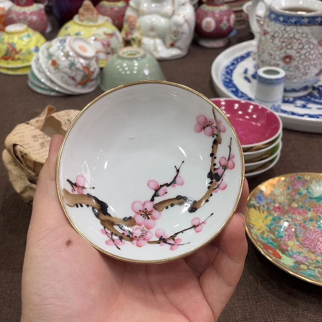 陶景德镇一枝梅小碟