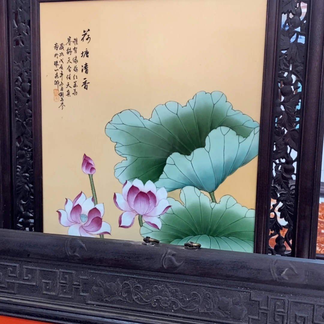 上***水瓷片135*79 景德镇瓷板画柴窑烧制