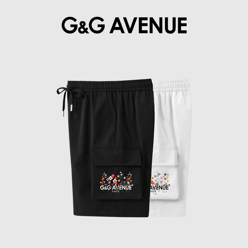 法国G&G AVENUE轻奢潮牌透气工装短裤男士夏季五分裤子-GK2503548