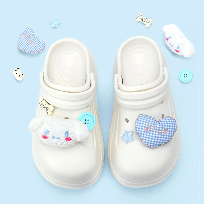 玉桂狗拖鞋女可爱ins洞洞鞋防滑凉鞋夏季厚底可外穿凉拖2024新款