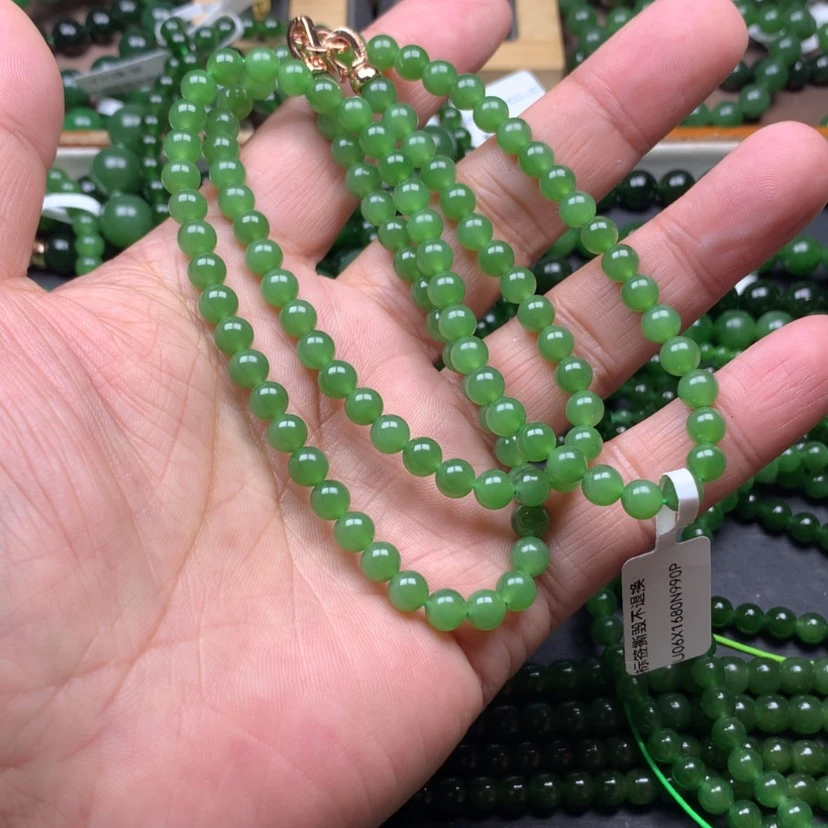 【闪购商品】颈饰未镶嵌和田玉（碧玉）陌**开6