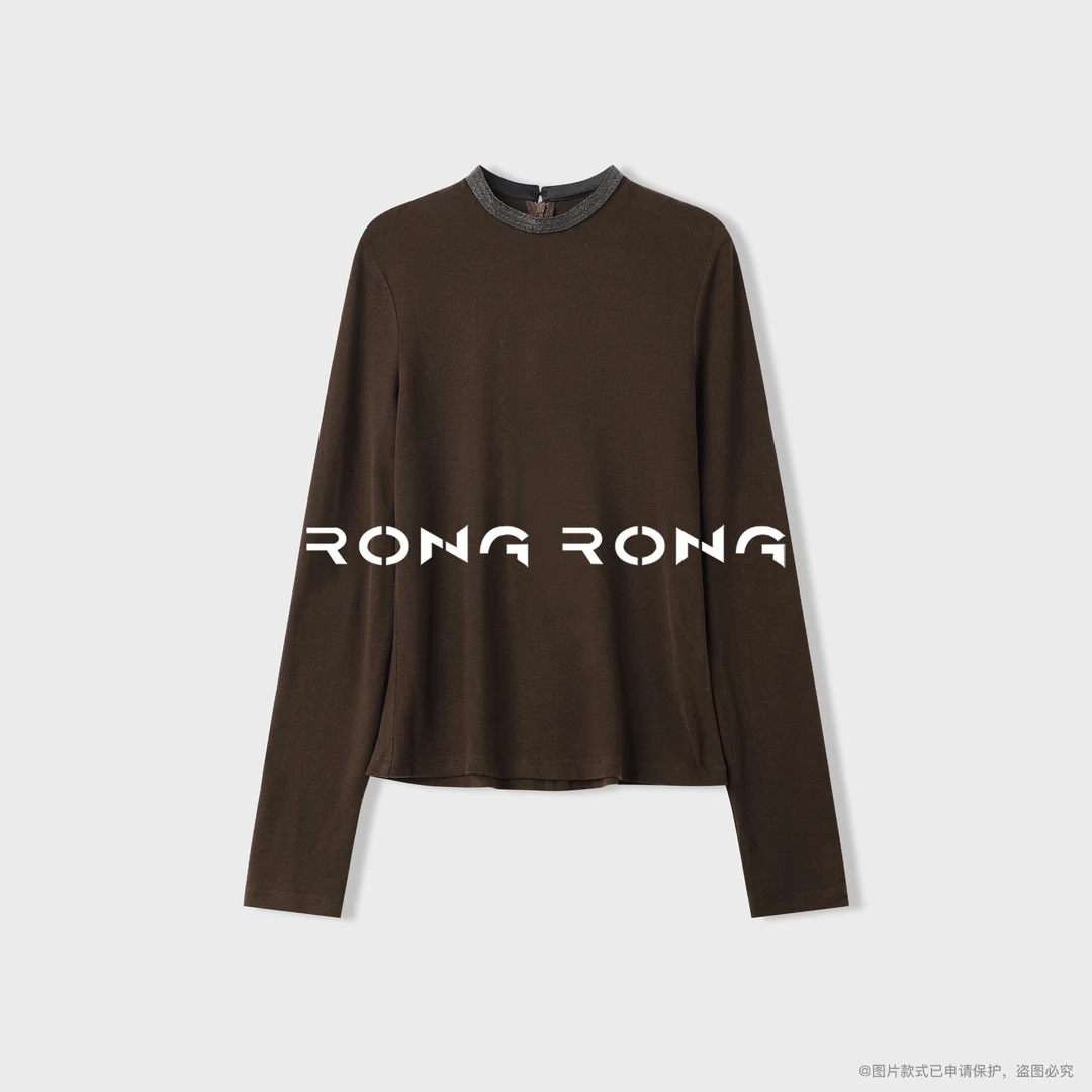 溶溶【星光屿梦】RONGRONG 法式轻奢气质时尚打底衫ZGQ6J3425A