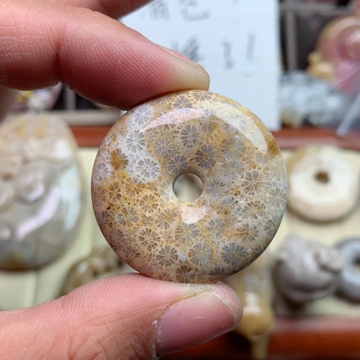 硅化珊瑚(珊瑚玉)颈饰未镶嵌