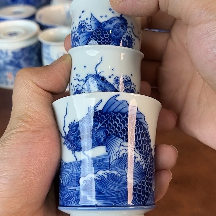 二***术瓷片景德镇全手工手绘陶瓷