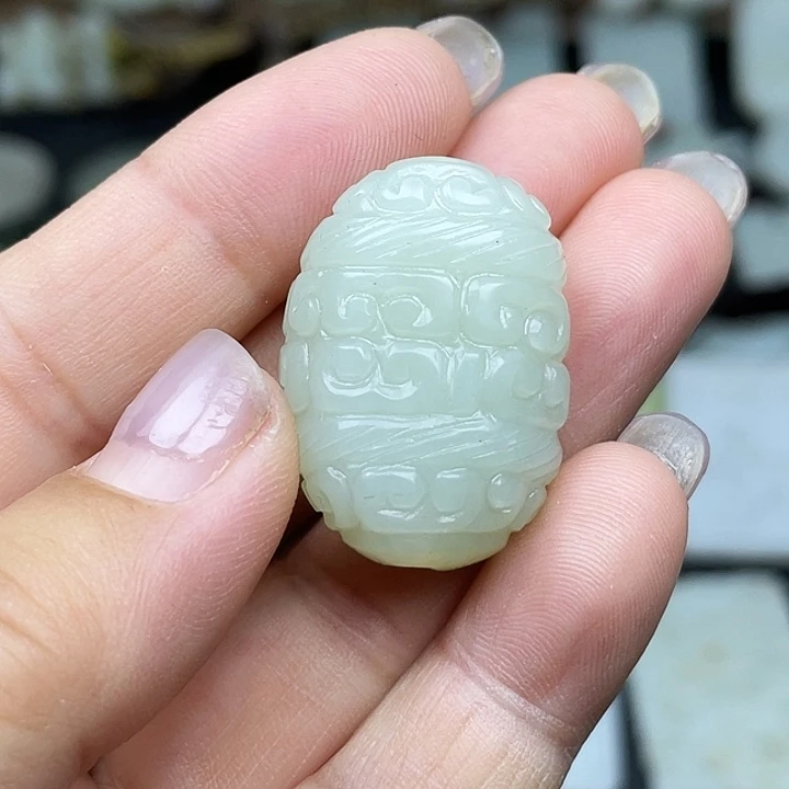 和田玉未镶嵌挂件