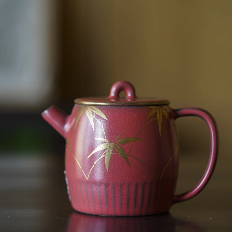 【梵山堂】 梵山堂山楂红金竹室闲壶（W0134）