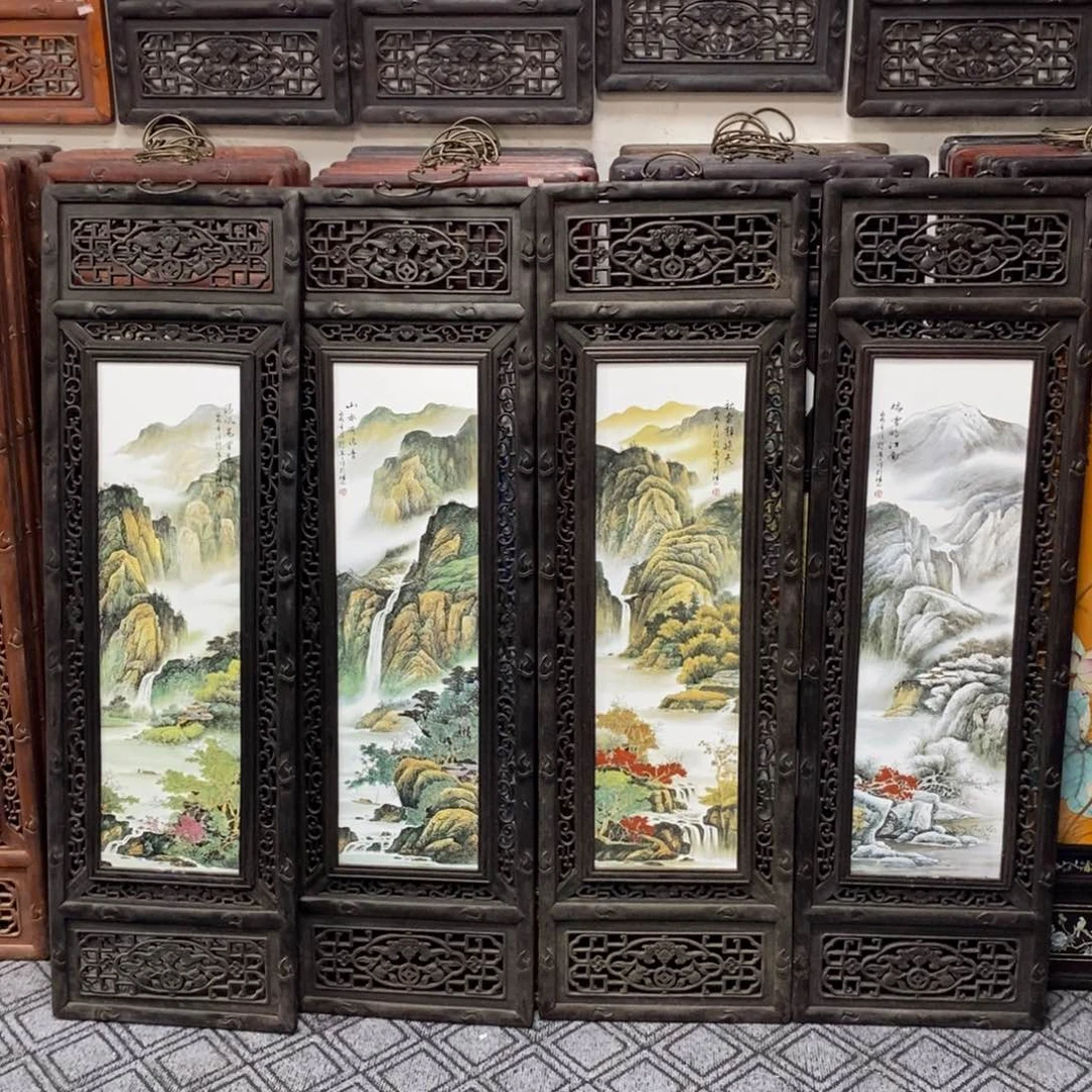 瓷片120*36*4 景德镇瓷板画柴窑烧制