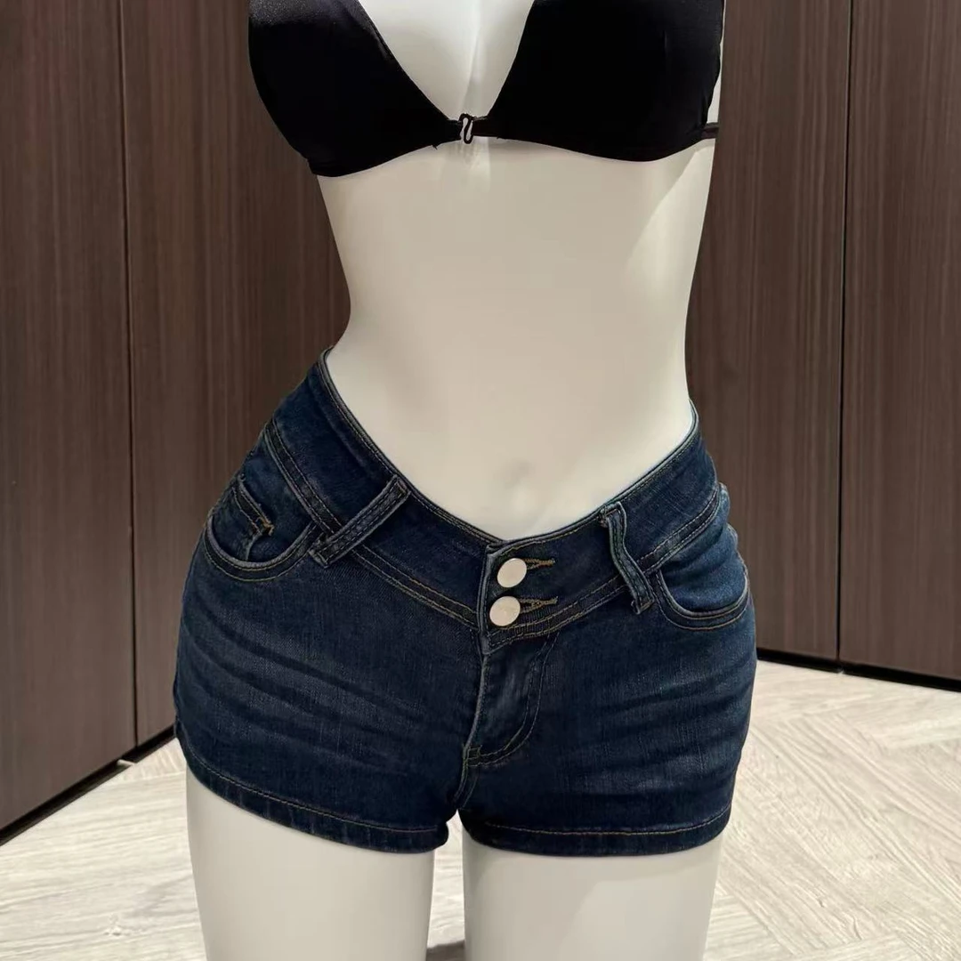 wyd小樱桃 辣妹牛仔短裤 版型巨好