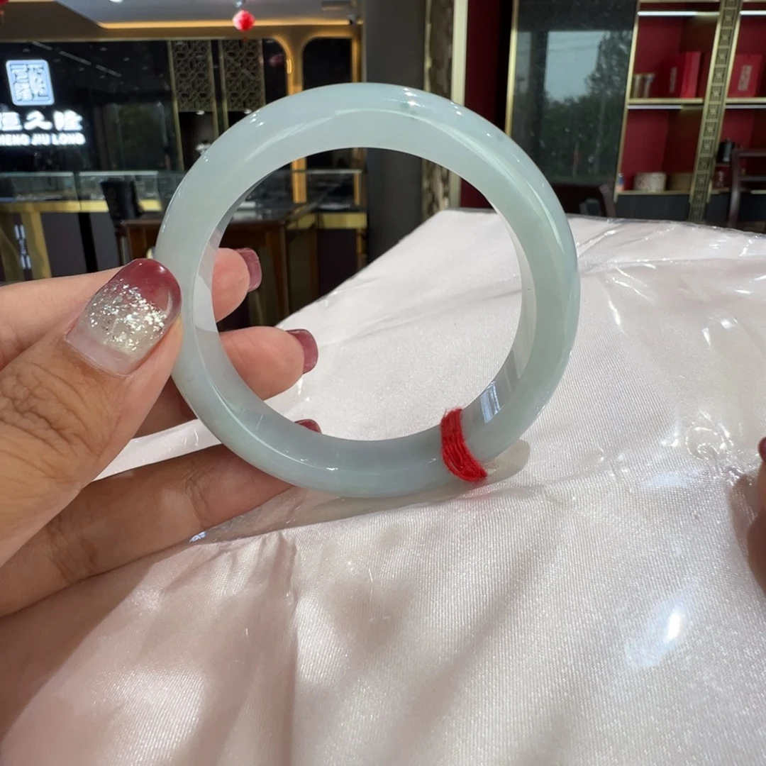 未镶嵌手镯翡翠冰飘花5455