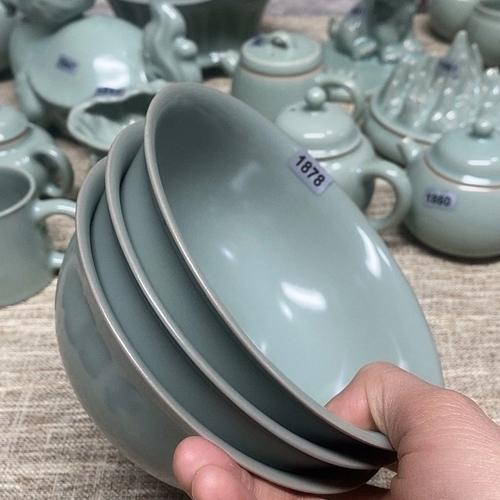 汝瓷1878微瑕吃饭碗……