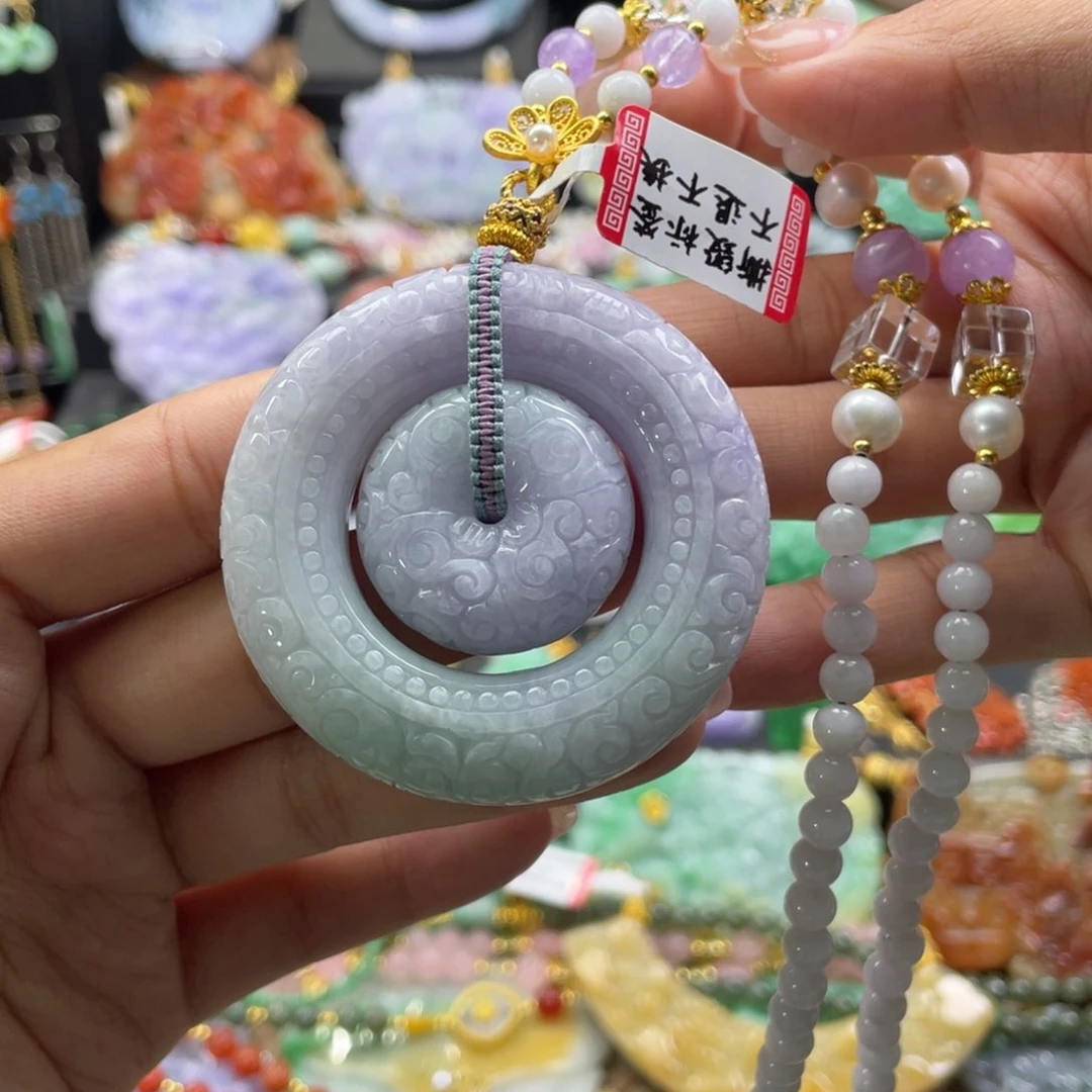翡翠未镶嵌颈饰代编织
