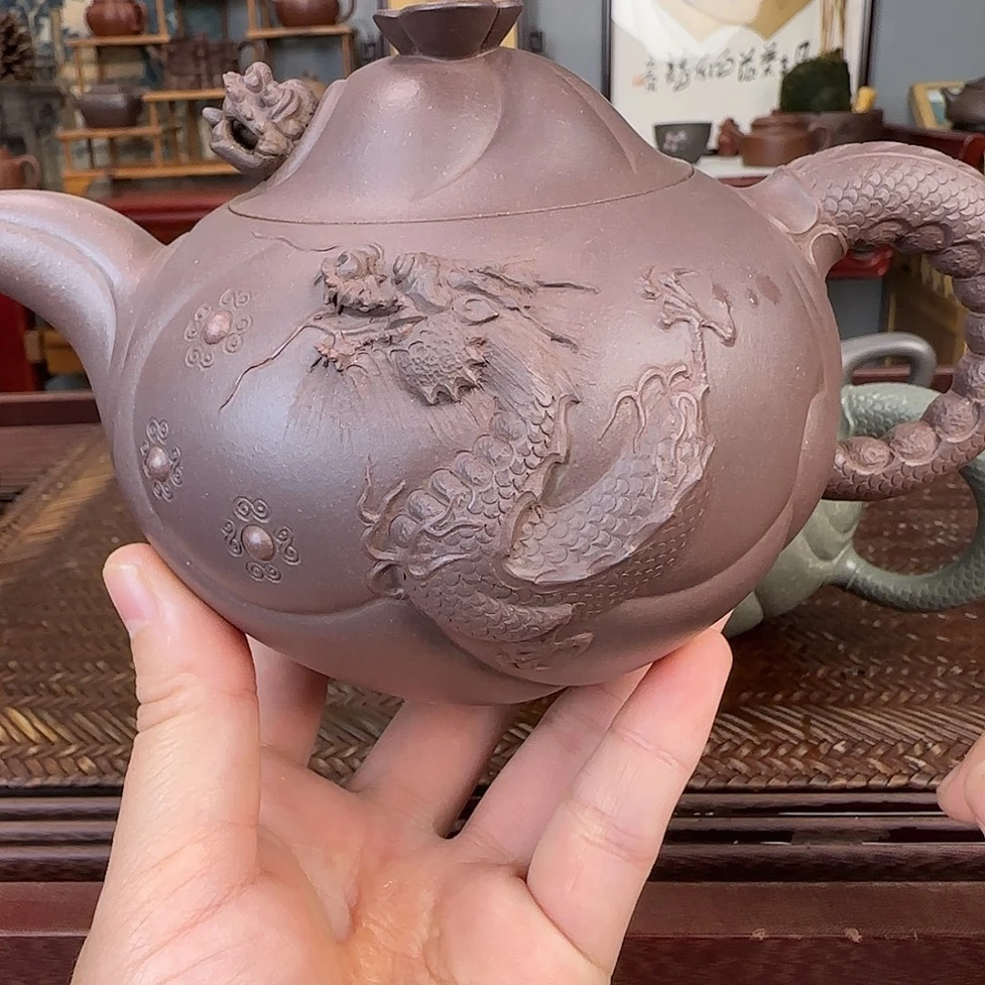 皮***丘紫砂茶壶宜兴紫砂壶