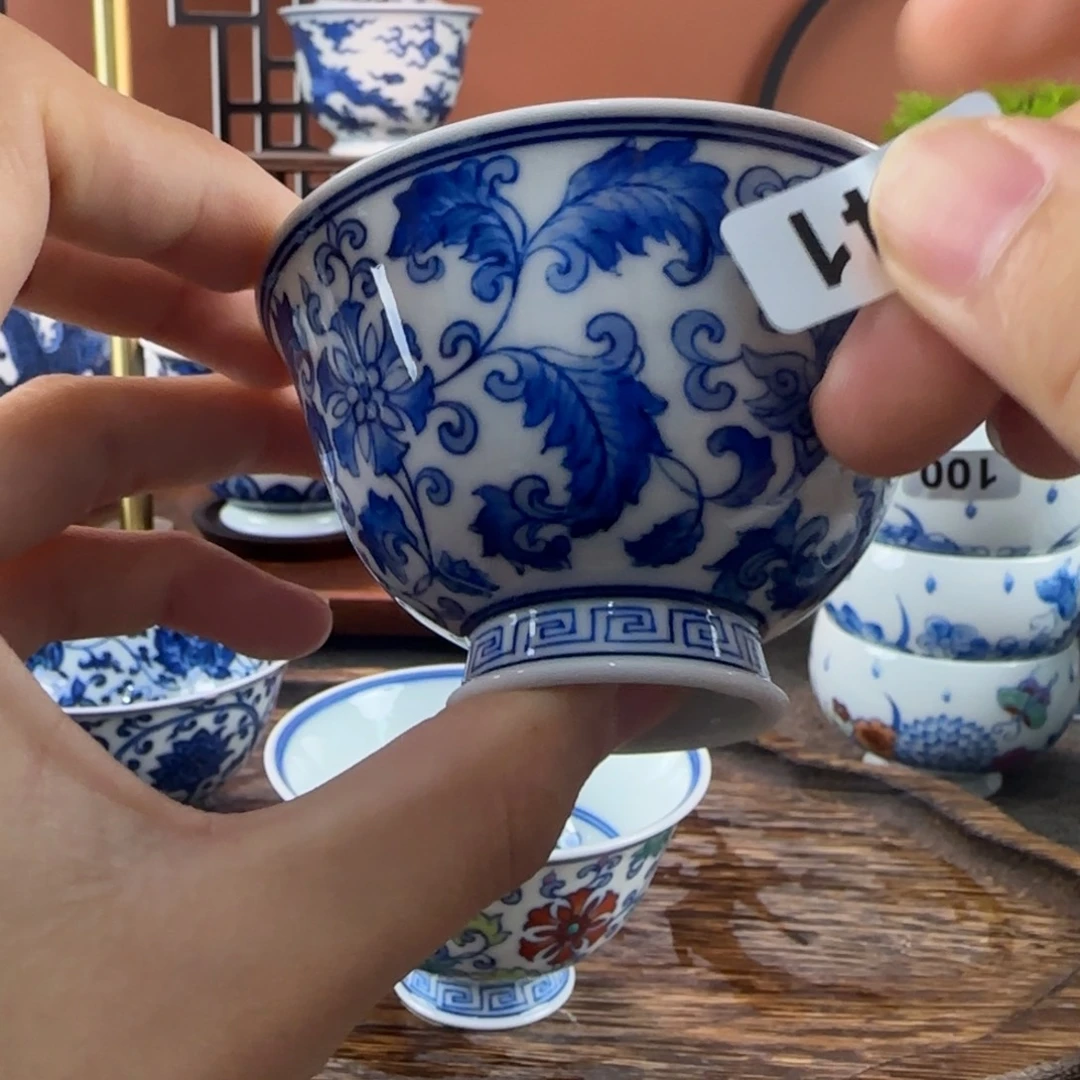 瓷片景德镇手绘青花茶器141