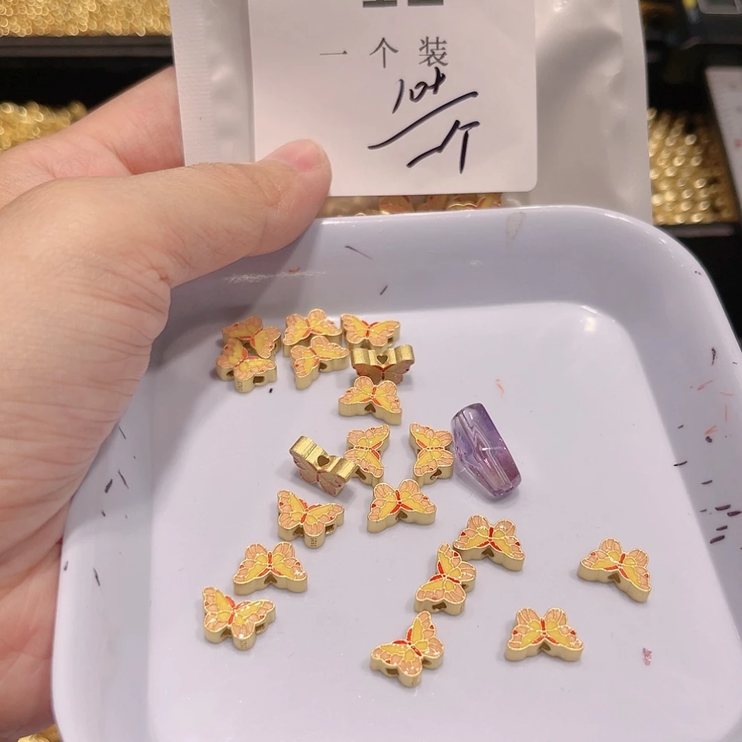 紫晶珠宝半成品银S925镀金镶嵌12
