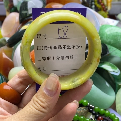 未镶嵌蛇纹石玉手镯