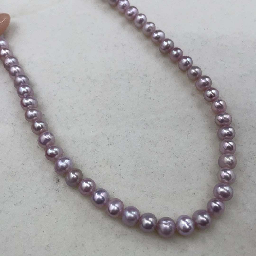 银S925镶嵌淡水珍珠颈饰