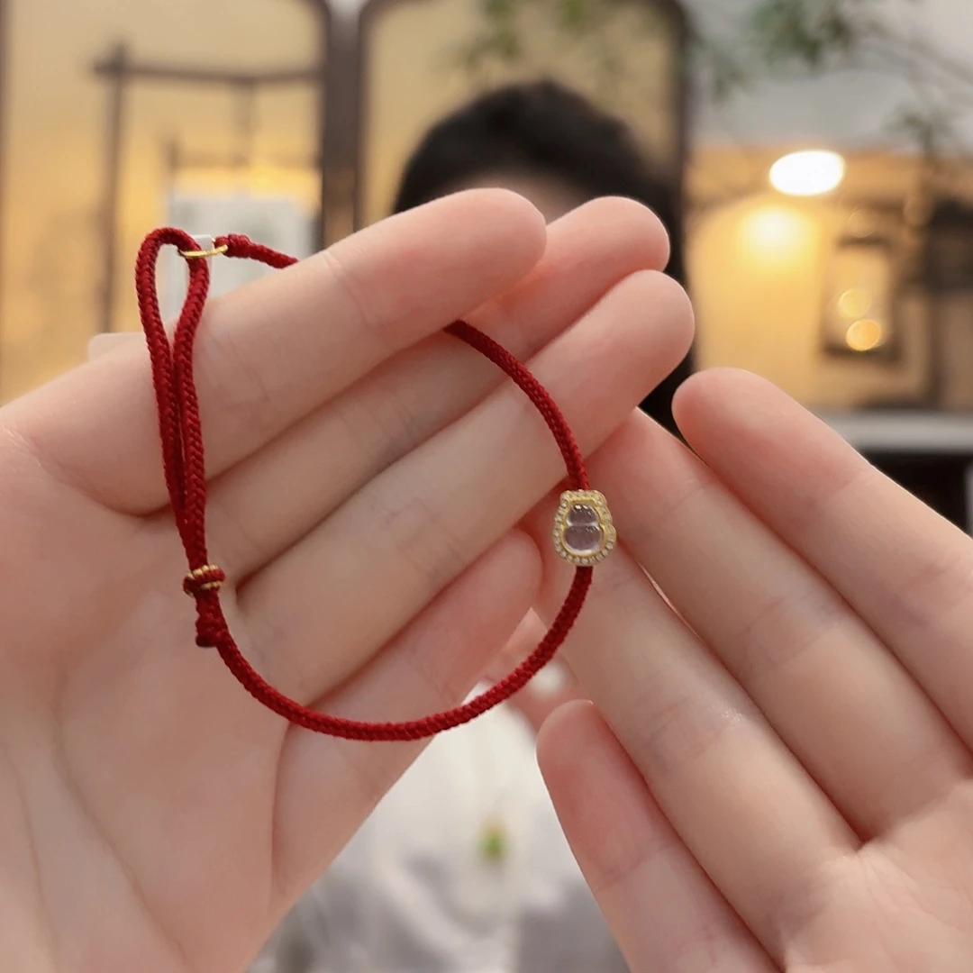 翡翠18K金镶嵌手绳