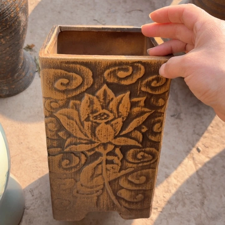 紫砂花盆口径14/22有孔