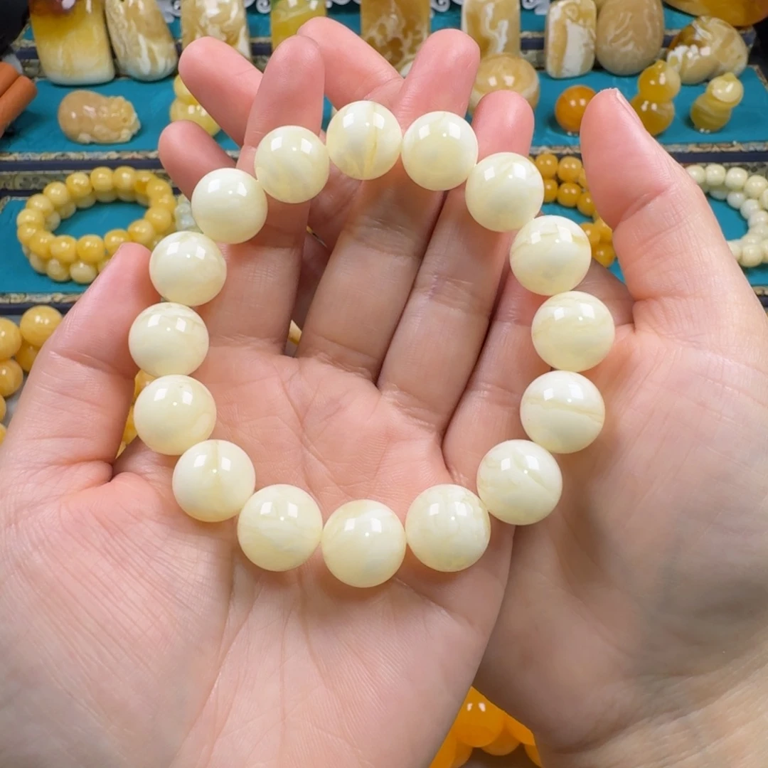 琥珀未镶嵌手链同料