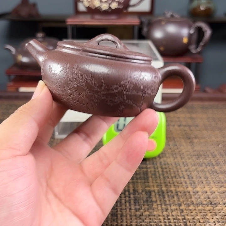 俺***包茶壶紫砂宜兴原矿泥料手工紫砂壶