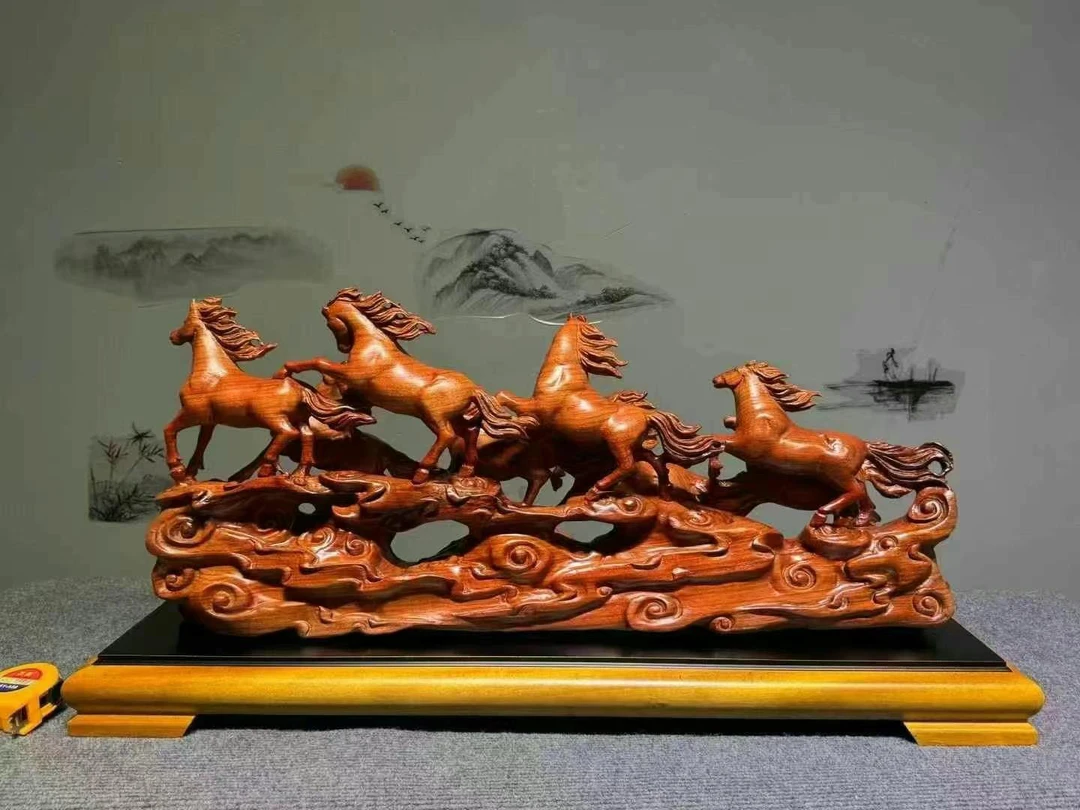 高档中式客厅办公室装饰品乔迁开业礼物出长宽高80.20.38cm厘米