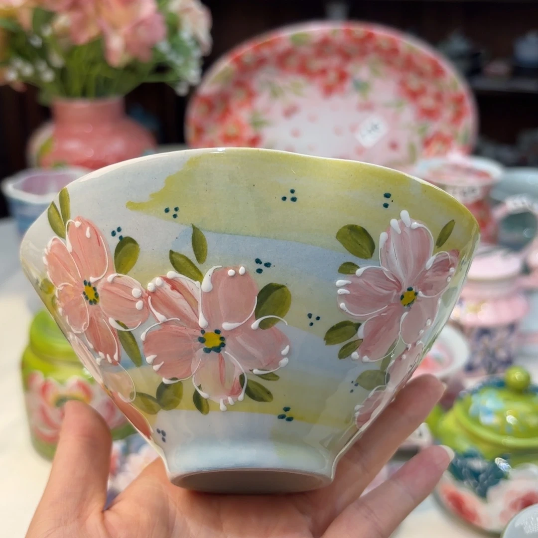 瓷片景德镇手绘高温釉下彩陶瓷茶具