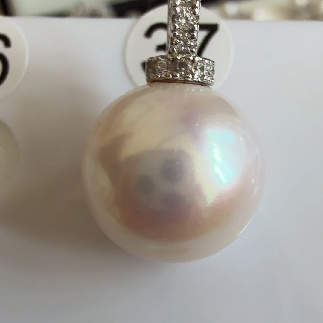 陶***c淡水珍珠银S925镶嵌颈饰