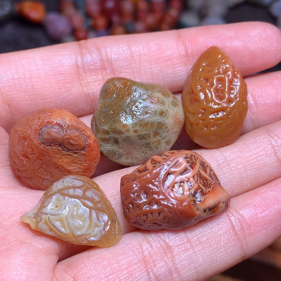 未镶嵌玛瑙/玉髓珠宝半成品