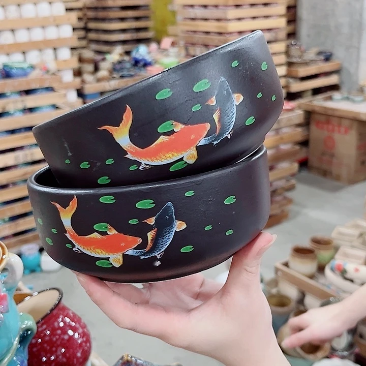 有孔.凑单10元陶瓷花盆发货！