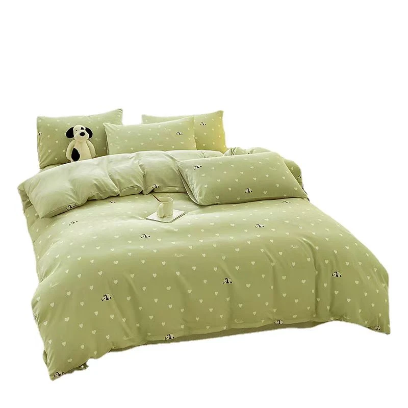 被套 绿色趴趴熊猫--150*200牛奶绒亲肤加厚蓄热被套