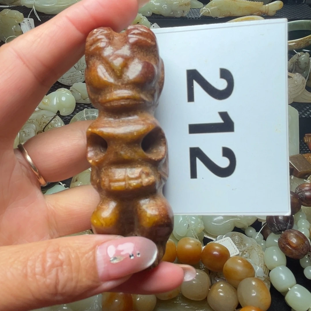 和田玉未镶嵌吊坠(不含链)