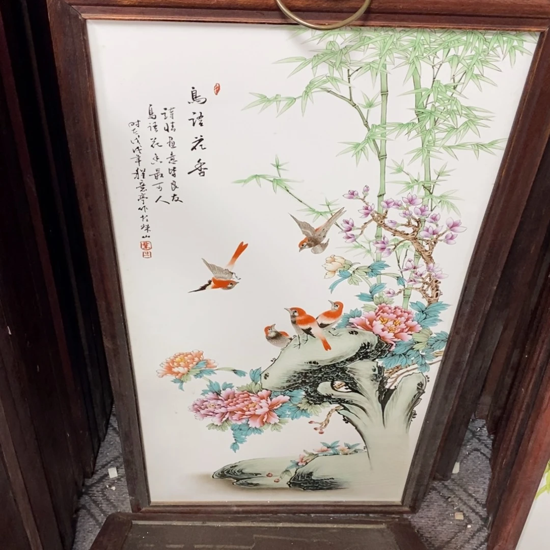 瓷86*46*1景德镇瓷板画柴窑烧制