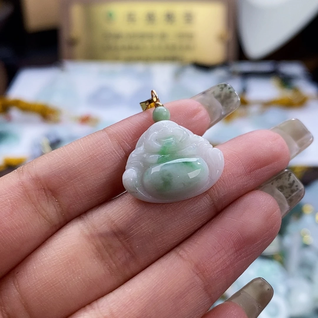翡翠未镶嵌颈饰4990