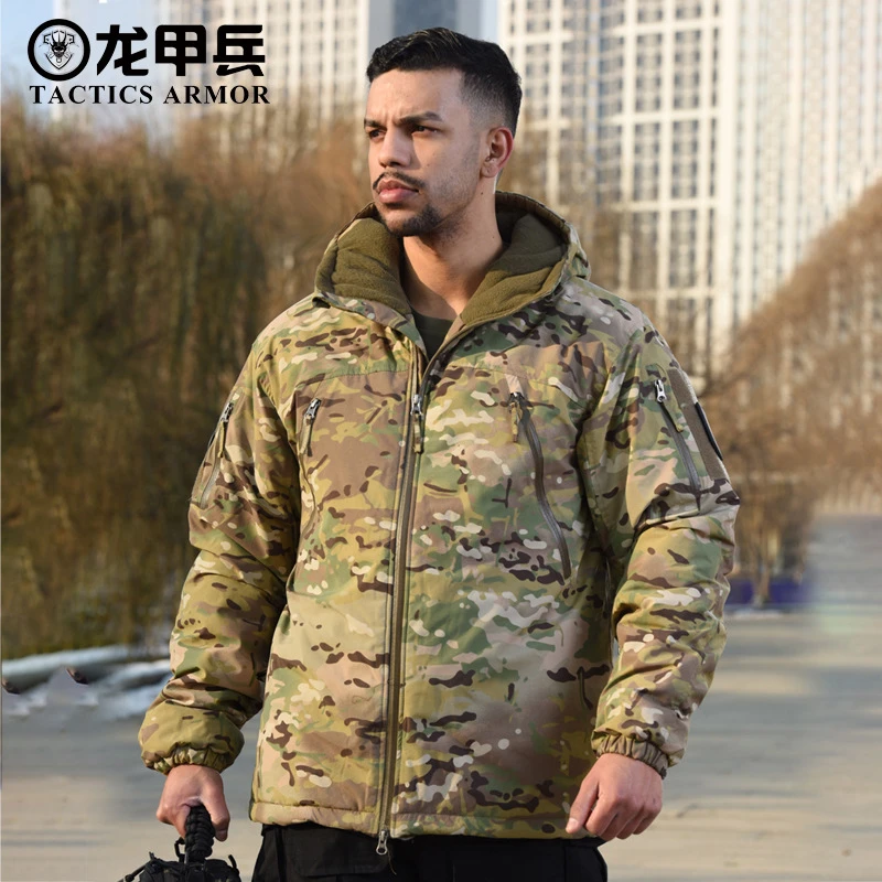 龙甲兵2.0户外冬季欧美重型战术棉服迷彩冬装男加厚保暖战地棉衣