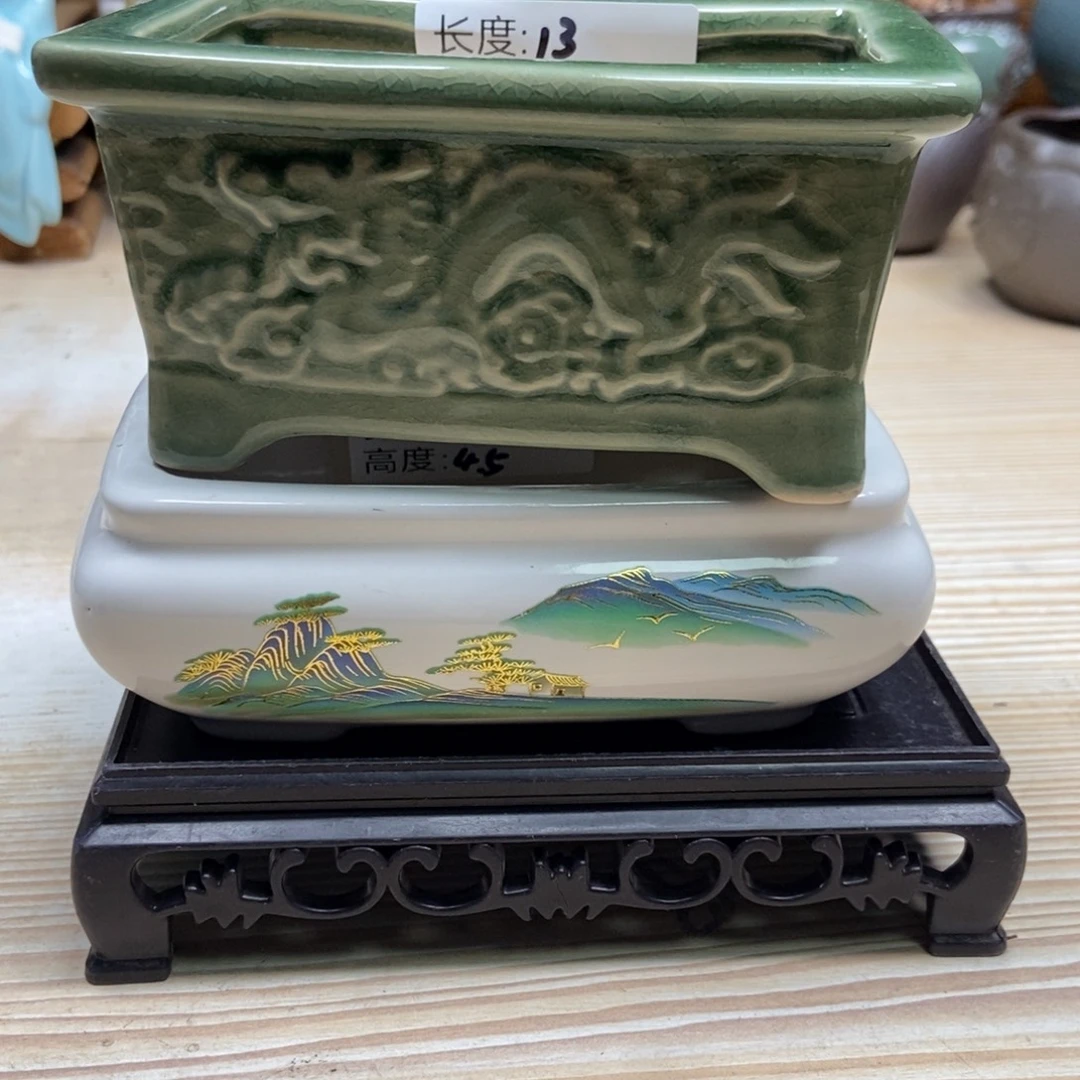 瓷片陶瓷花盆陶瓷艺术