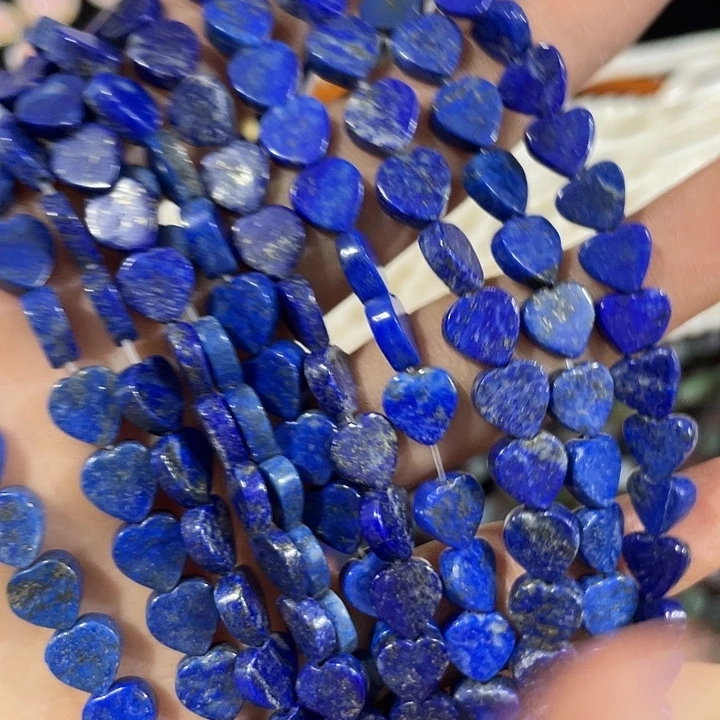 玛瑙/玉髓合金珠宝半成品一条8mm青金石爱心