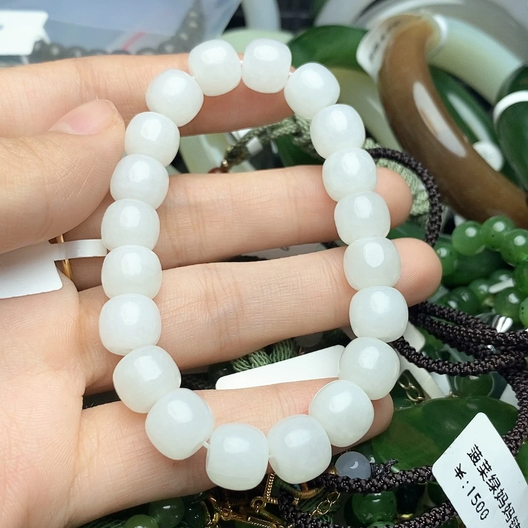 和田玉手串未镶嵌