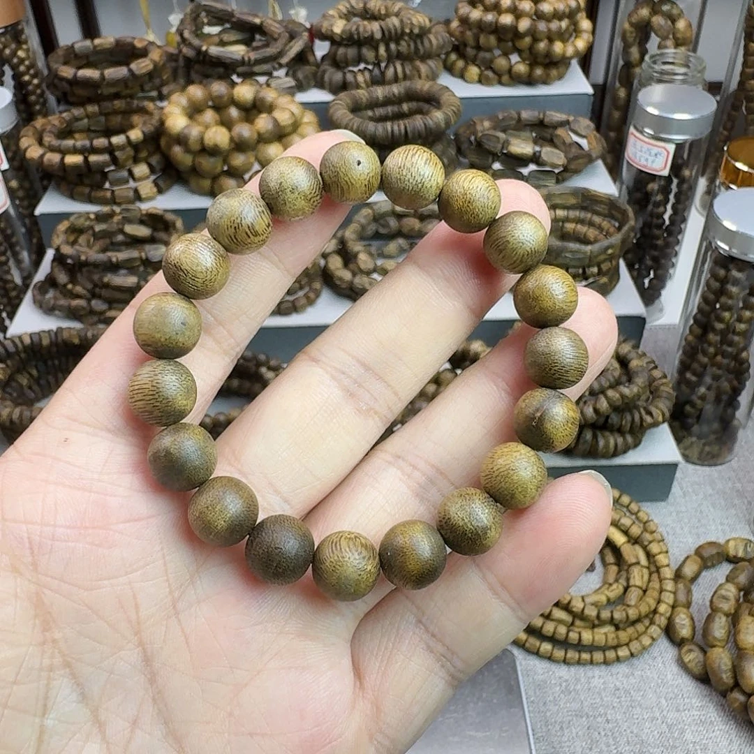 阿***青沉香碎屑沉香奇楠圆珠单圈10mm发一